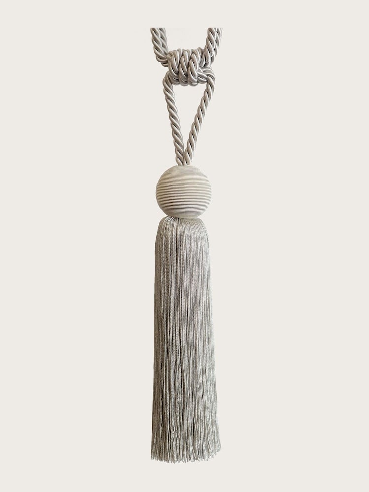 Laura Ashley Dove Grey Theodora Tassel Curtain Tie Back - Image 2 of 4