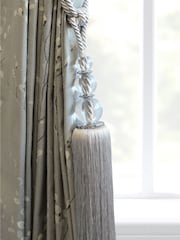 Laura Ashley Silver Selby Resin Tassel Curtain Tieback - Image 1 of 3