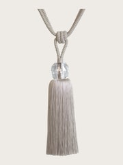 Laura Ashley Dove Grey Loren Glass Tassel Curtain Tieback - Image 2 of 4