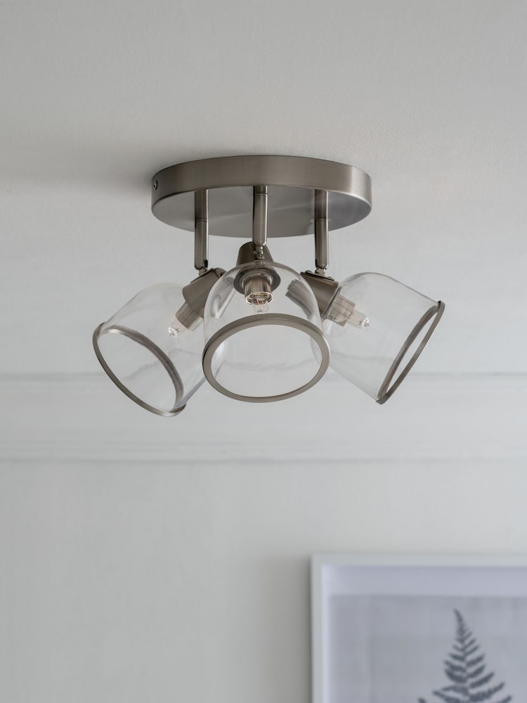 Brushed Chrome Gloucester Spot 3 Light Ceiling - Image 2 of 6