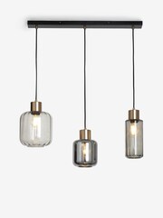 Grey Jensen 3 Light Pendant Ceiling Light - Image 4 of 5