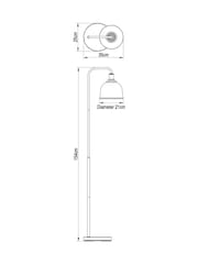 Brass Gloucester Floor Lamp - Image 4 of 5