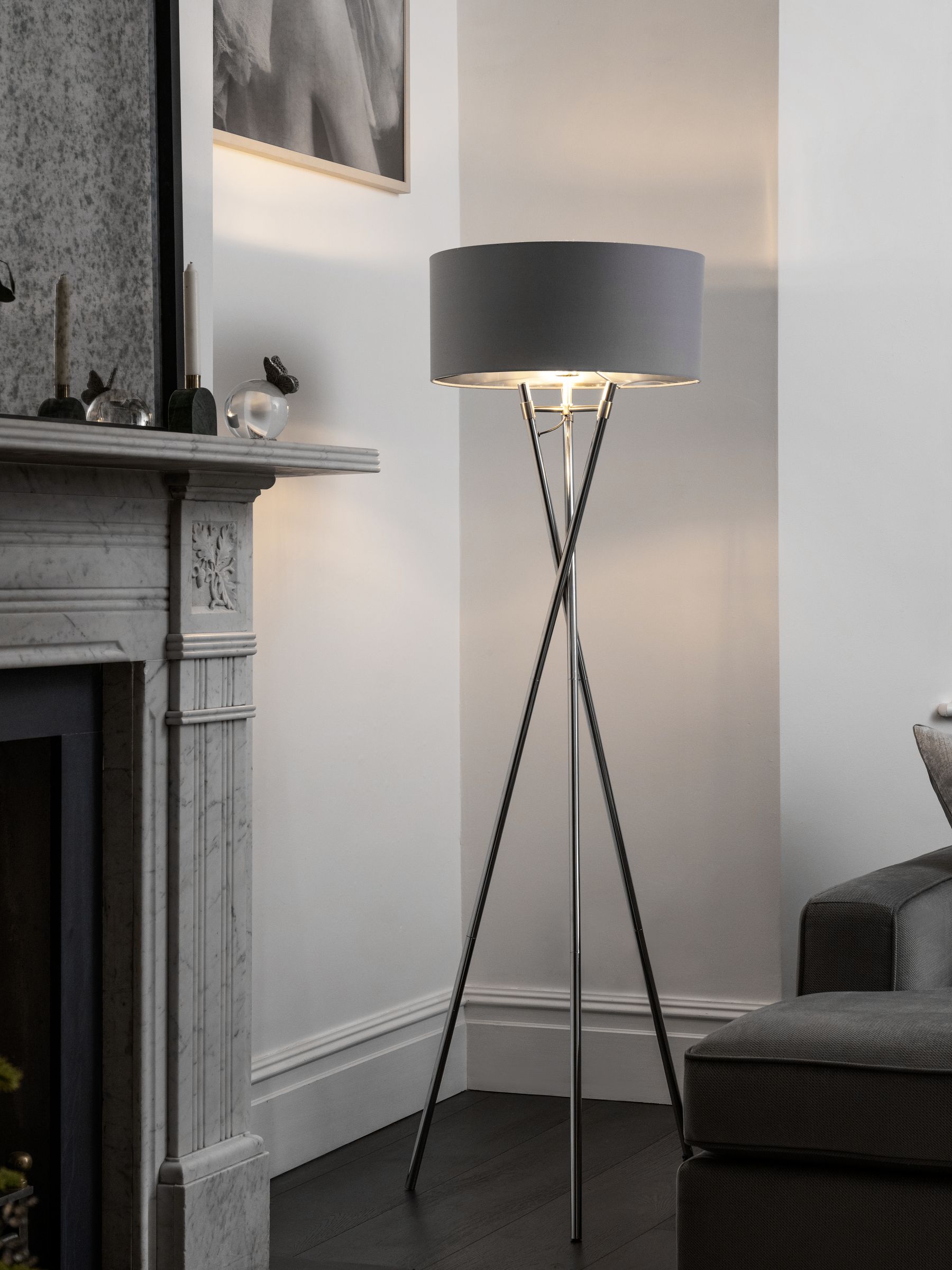 Buy Silver Rico Floor Lamp from the Next UK online shop