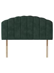 Silentnight Rainforest Green Merlin Luxury Velvet Headboard - Image 1 of 3