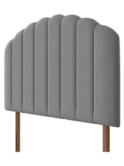 Silentnight Silver Merlin Luxury Velvet Headboard - Image 3 of 3