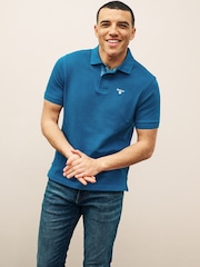 أزرق Lyons - قميص بولو بتصميم كلاسيكي من القطن 100% من ‪Barbour®‬ - صورة 1 من 7
