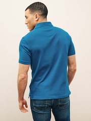 أزرق Lyons - قميص بولو بتصميم كلاسيكي من القطن 100% من ‪Barbour®‬ - صورة 3 من 7