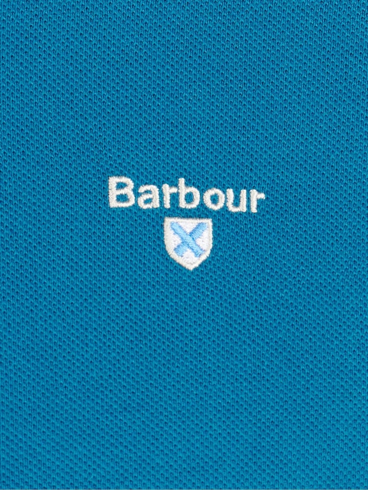 أزرق Lyons - قميص بولو بتصميم كلاسيكي من القطن 100% من ‪Barbour®‬ - صورة 7 من 7