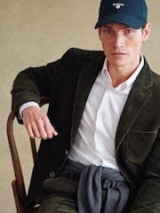 Barbour® Charcoal Mens 100% Cotton Pima Crew Neck Cotton Jumper - Image 5 of 6