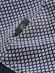 Blau - Ted Baker Affric Polo-Shirt in Regular mit strukturiertem Geodesign - Bild 4 von 4
