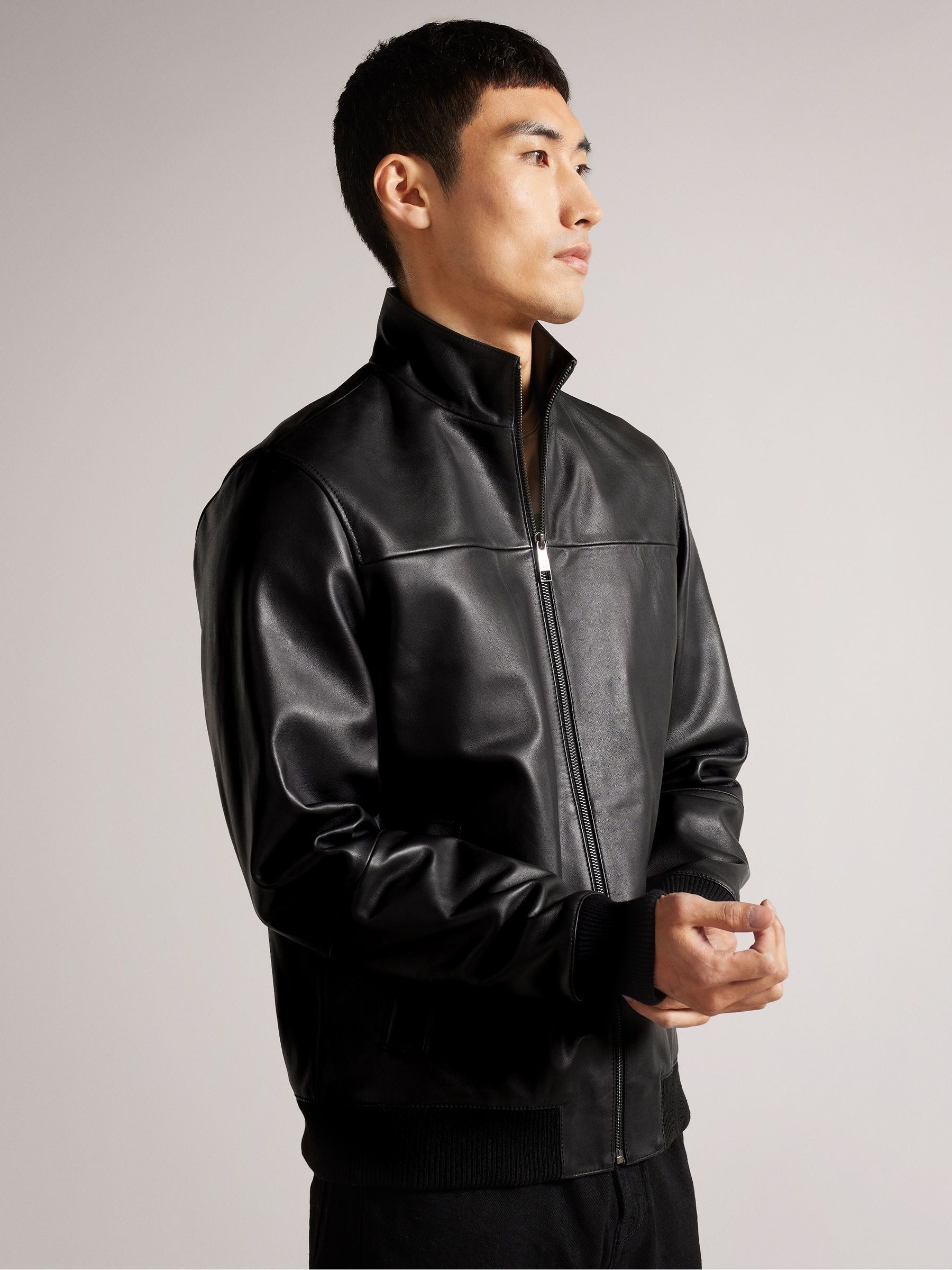Ted baker leather bomber jacket new arrivals