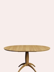 Laura Ashley Oak Brecon 4 Seater Extending Round Dining Table - Image 3 of 4