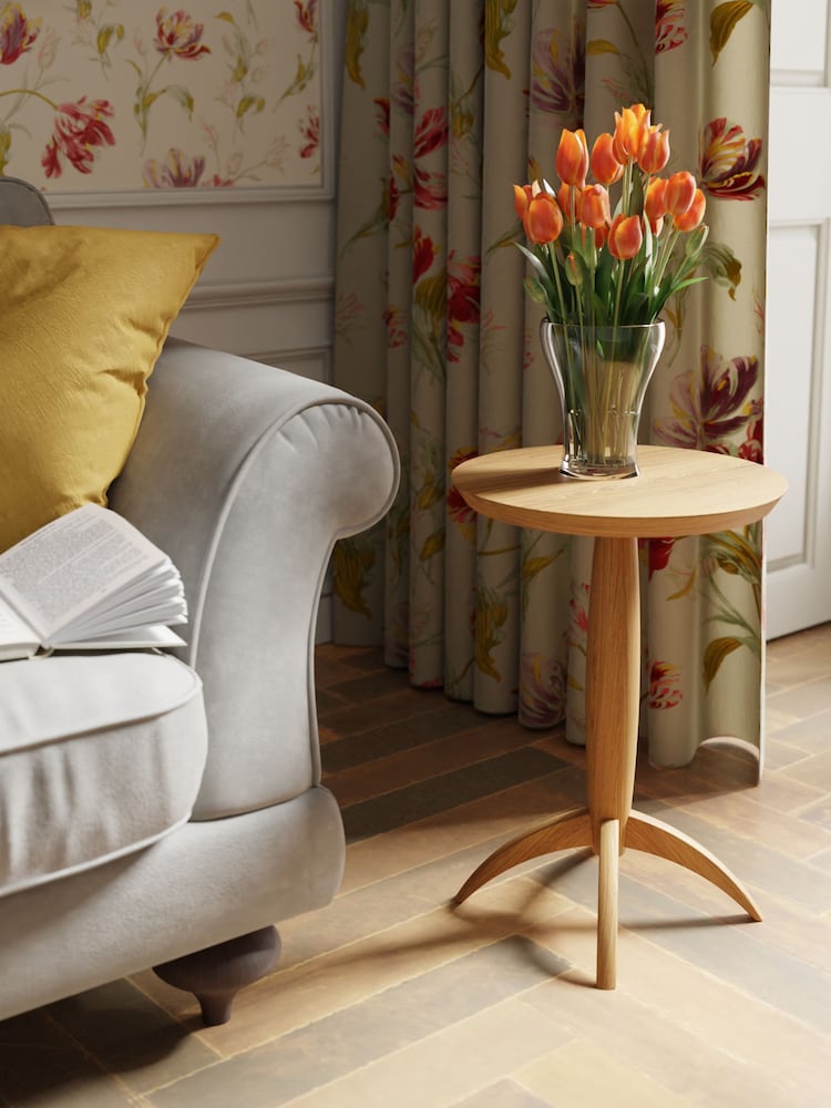 Laura Ashley Natural Oak Brecon Side Table - Image 2 of 3 Laura Ashley Natural Oak Brecon Side Table - Image 2 of 3
