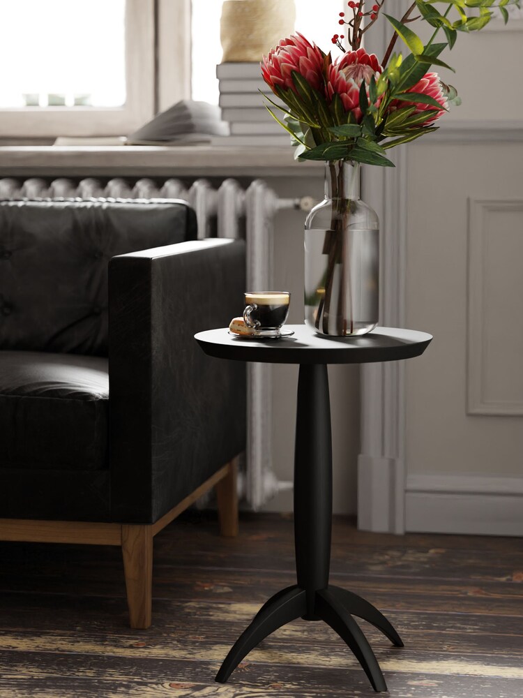 Laura Ashley Black Brecon Side Table - Image 1 of 2