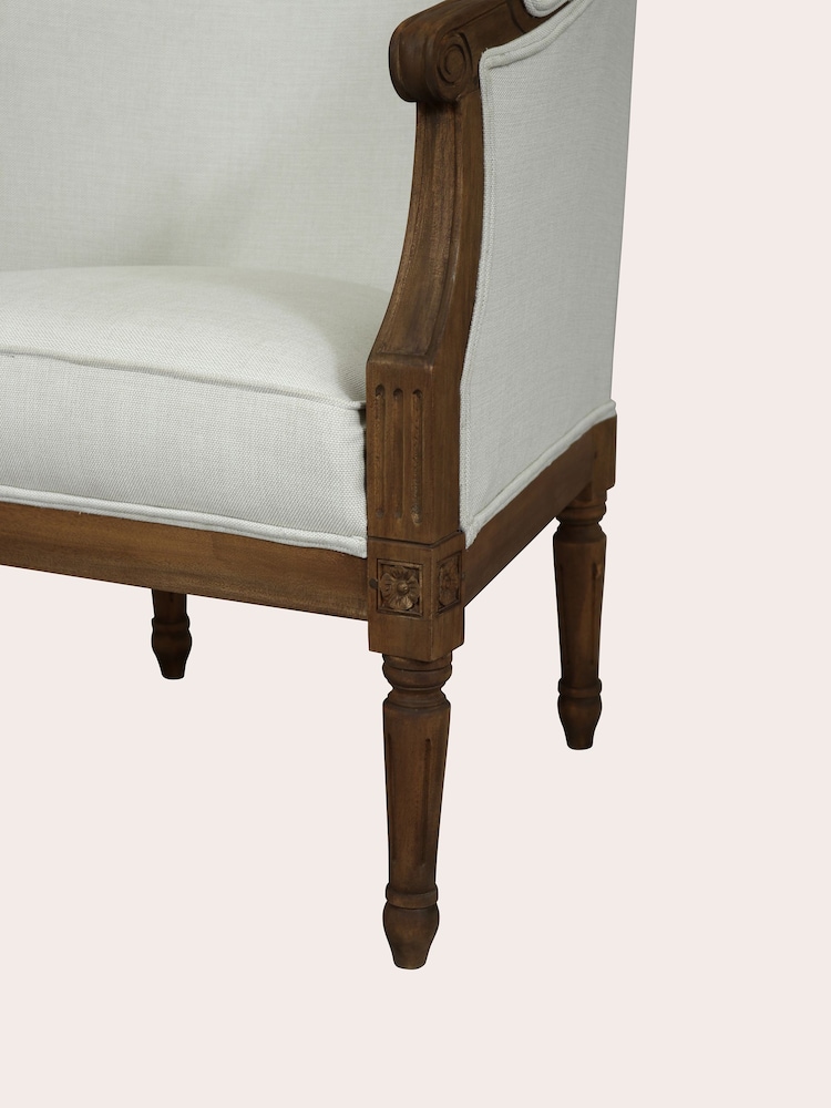 Laura Ashley Walnut Montpellier Occasional Chair - Image 5 of 5