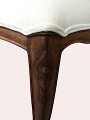 Laura Ashley Walnut Montpellier Upholstered Bench - Image 4 of 5