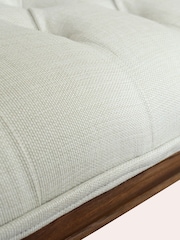 Laura Ashley Walnut Montpellier Upholstered Bench - Image 5 of 5