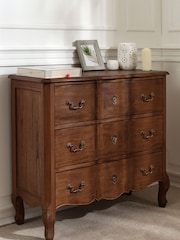 Laura Ashley Walnut Montpellier 3 Drawer Chest - Image 1 of 6
