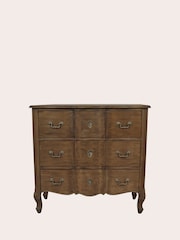 Laura Ashley Walnut Montpellier 3 Drawer Chest - Image 2 of 6