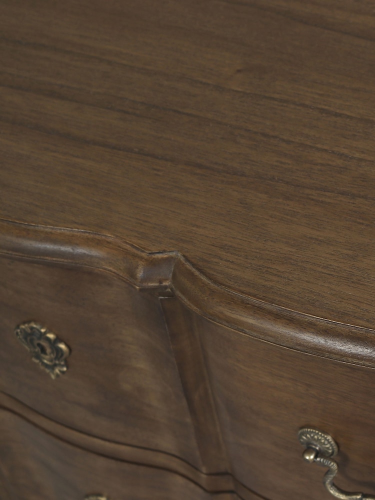 Laura Ashley Walnut Montpellier 3 Drawer Chest - Image 6 of 6