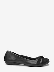 Black Forever Comfort® Twist Leather Ballerina Shoes - Image 4 of 4