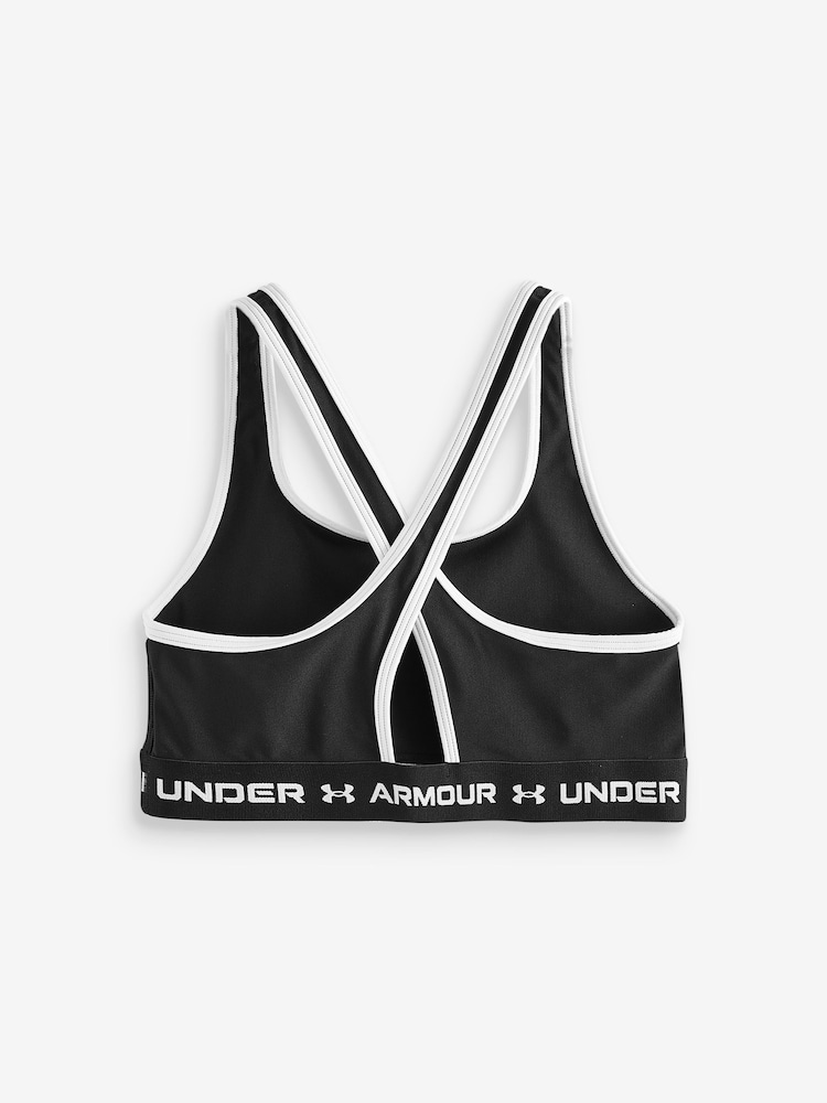 Under Armour Black Crossback Mid Support Bra - Image 2 of 3