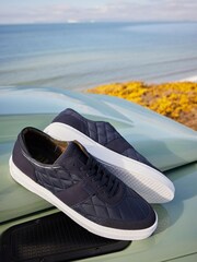 Barbour® Navy Blue Liddesdale Trainers - Image 9 of 12