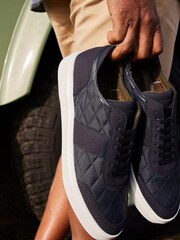 Barbour® Navy Blue Liddesdale Trainers - Image 11 of 12