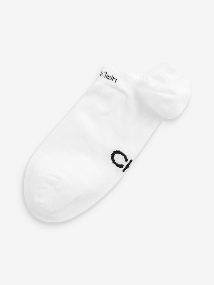 Calvin Klein White Grip Socks 2 Pack - Image 3 of 3
