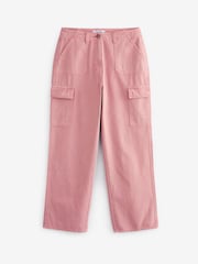 Pink Cotton Cargo Combat Trousers - Image 2 of 5