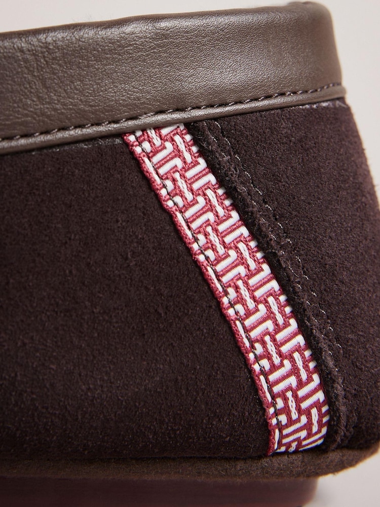 Ted Baker Vallant Brown Moccasin Slippers - Image 4 of 4