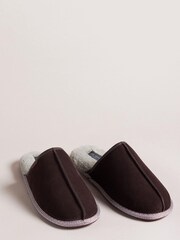 Ted Baker Petterr Brown Suede Mule Slippers - Image 2 of 4