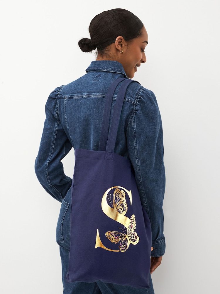 Navy Blue Reusable 100% Cotton Bag - Image 2 of 7