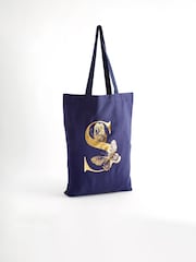 Navy Blue Reusable 100% Cotton Bag - Image 4 of 7