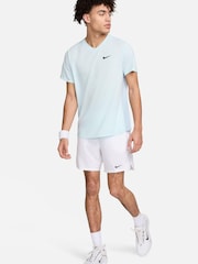 Nike Glacier Blue Dri-FIT Court Victory Tennis T-Shirt - Image 5 of 5