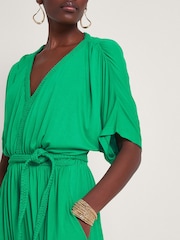 Monsoon Green Everly Jersey Dress - Image 4 of 5