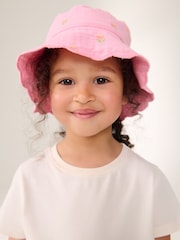 Pink Bucket Hat (3mths-10yrs) - Image 1 of 6