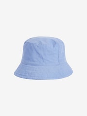 Blue Linen Rich Bucket Hat (3mths-16yrs) - Image 1 of 2