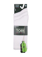 TORE White 100% Recycled Cotton Sports Socks 3 Pack - Image 4 of 5