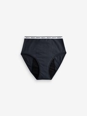Navy Floral Print/Plain Navy Full Brief Heavy Flow Period Knickers 2 Pack - Image 6 of 7