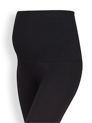 JoJo Maman Bébé Black Cotton Rich Maternity Leggings 2-Pack - Image 2 of 3
