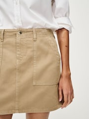 Sand - Cargo-Minirock aus Denim - Bild 5 von 7