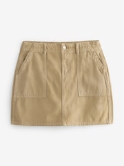 Sand - Cargo-Minirock aus Denim - Bild 6 von 7