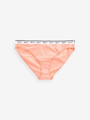Blue Daisy Print/Spot/Green/Orange High Leg Cotton Rich Logo Knickers 4 Pack - Image 6 of 8