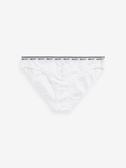 Blue Daisy Print/Spot/Green/Orange High Leg Cotton Rich Logo Knickers 4 Pack - Image 7 of 8