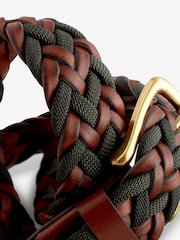 Brown Weave Leather Belt - Image 3 of 3