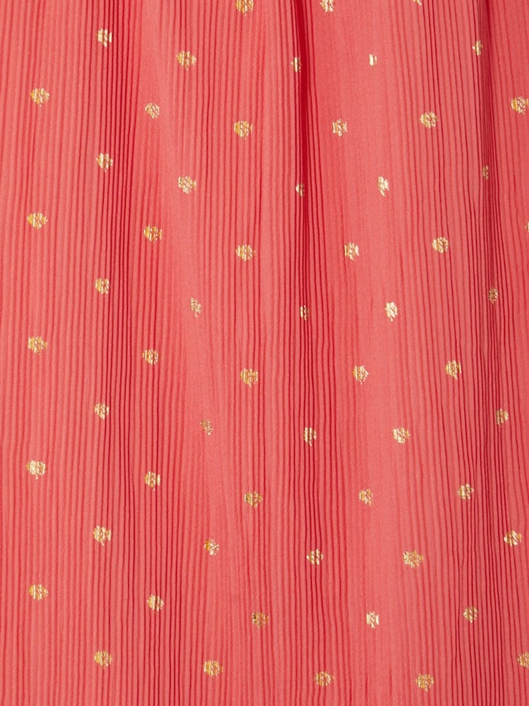 Never Fully Dressed Pink Plisse Tilly Dress - Image 7 of 7