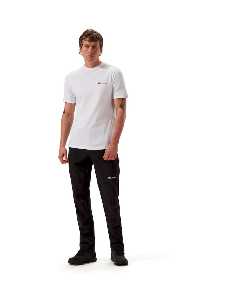 Berghaus White Width Mountain 100% Cotton Short Sleeve White T-Shirt - Image 2 of 7 Berghaus White Width Mountain 100% Cotton Short Sleeve White T-Shirt - Image 2 of 7