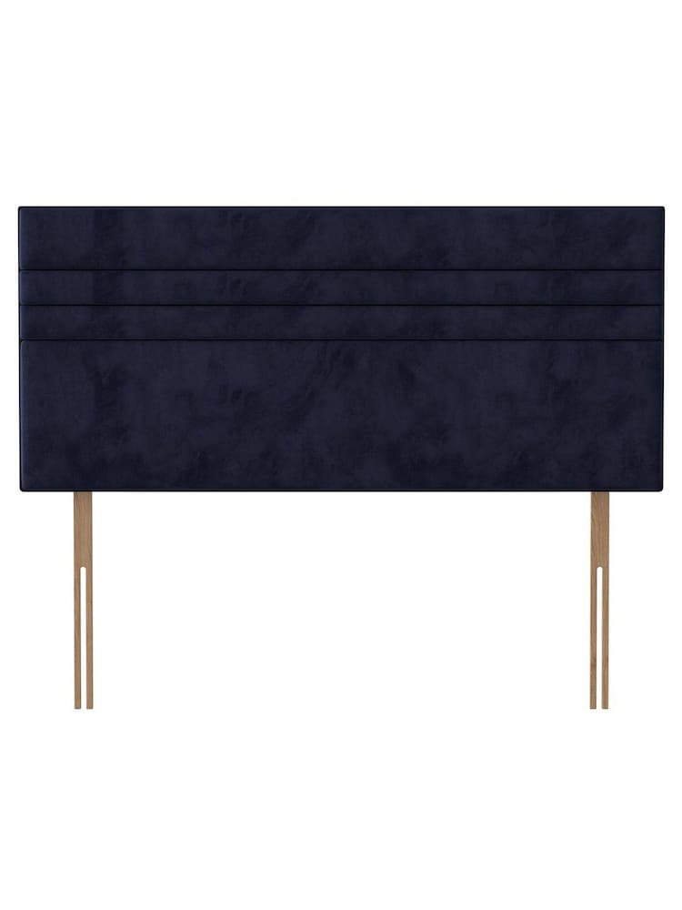 Silentnight Maritime Blue Roma Luxury Velvet Headboard - Image 1 of 2
