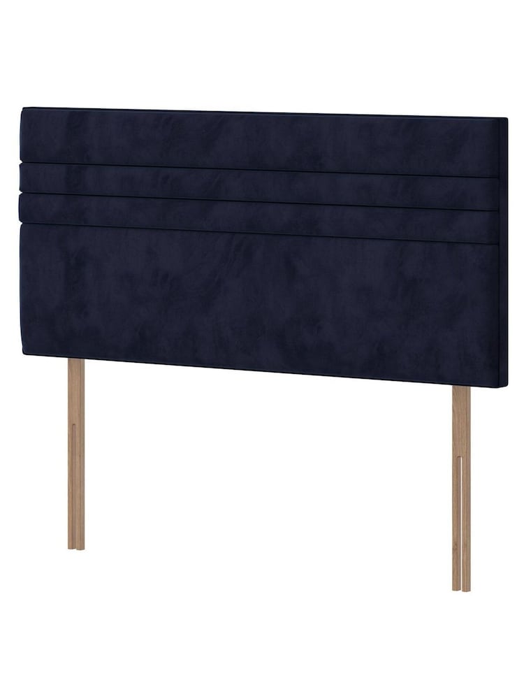 Silentnight Maritime Blue Roma Luxury Velvet Headboard - Image 2 of 2